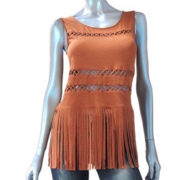 Rock & Republic Tops - Boho festival rock & republic top - fringe top